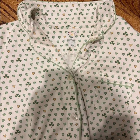 Roller Rabbit Green Heart Pajama Set - Picture 2 of 2